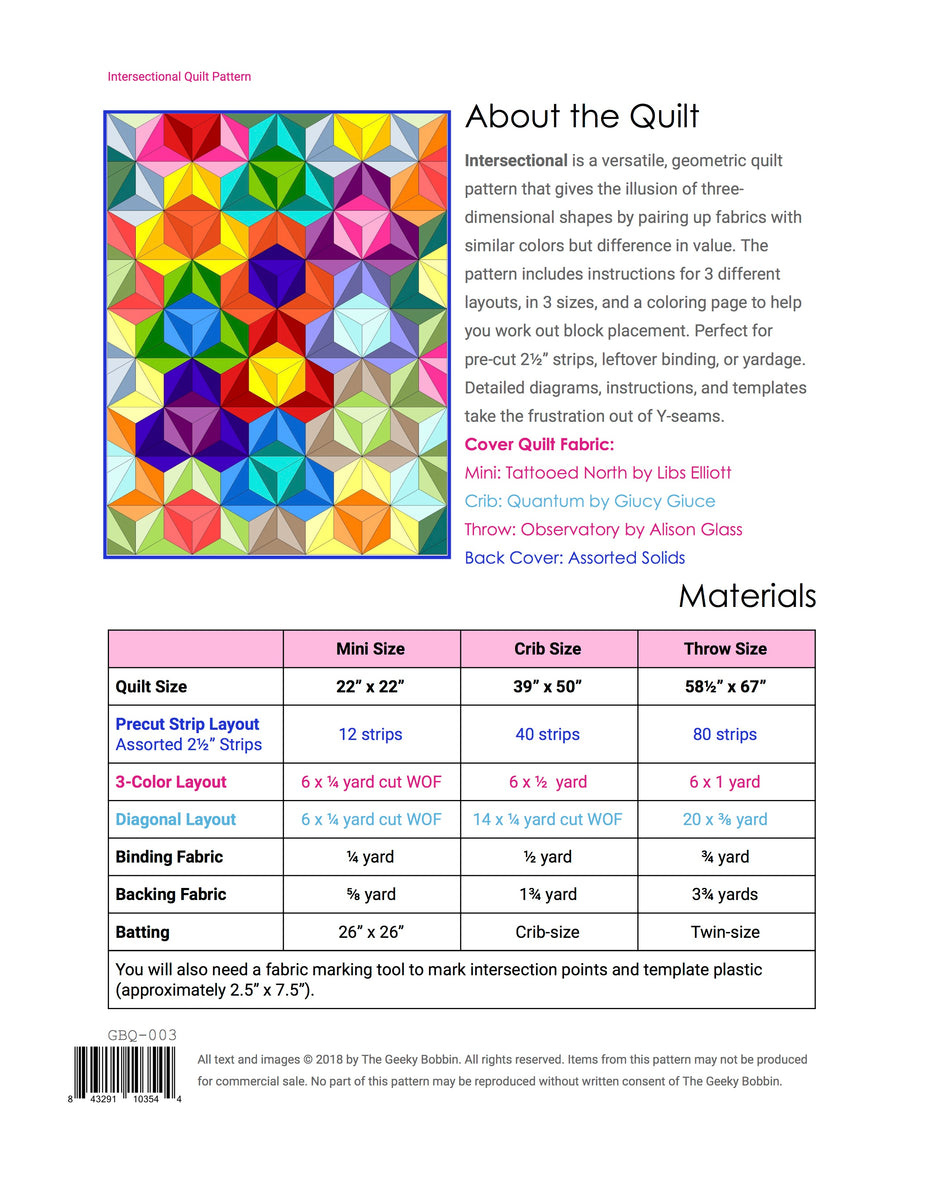 Intersectional PDF Pattern