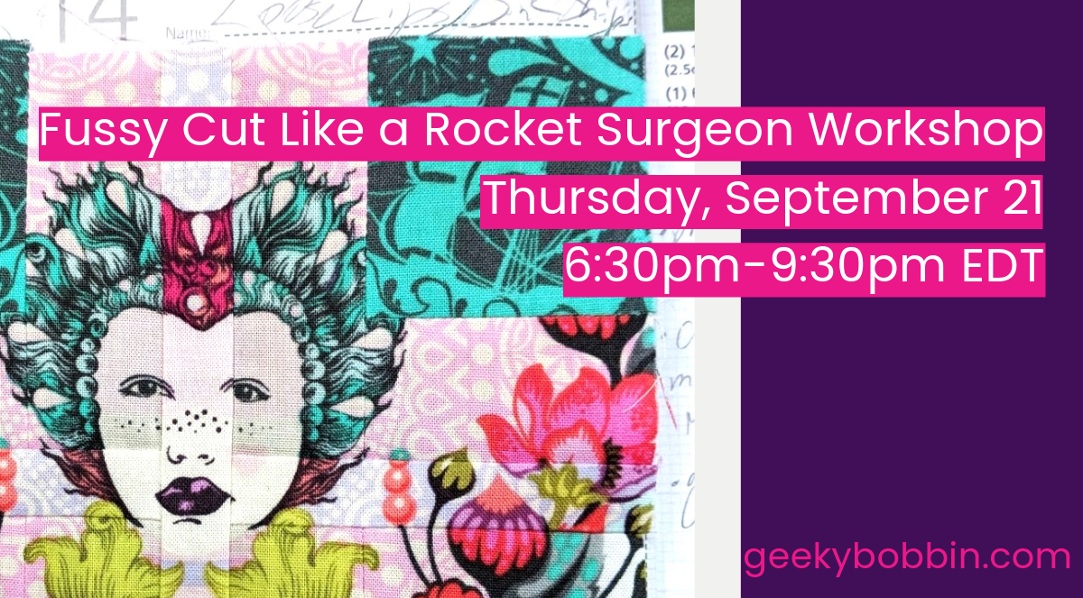 Fussy Cut Like a Rocket Surgeon Workshop - Thursday, September 21 6:30pm-9:30pm Eastern time
